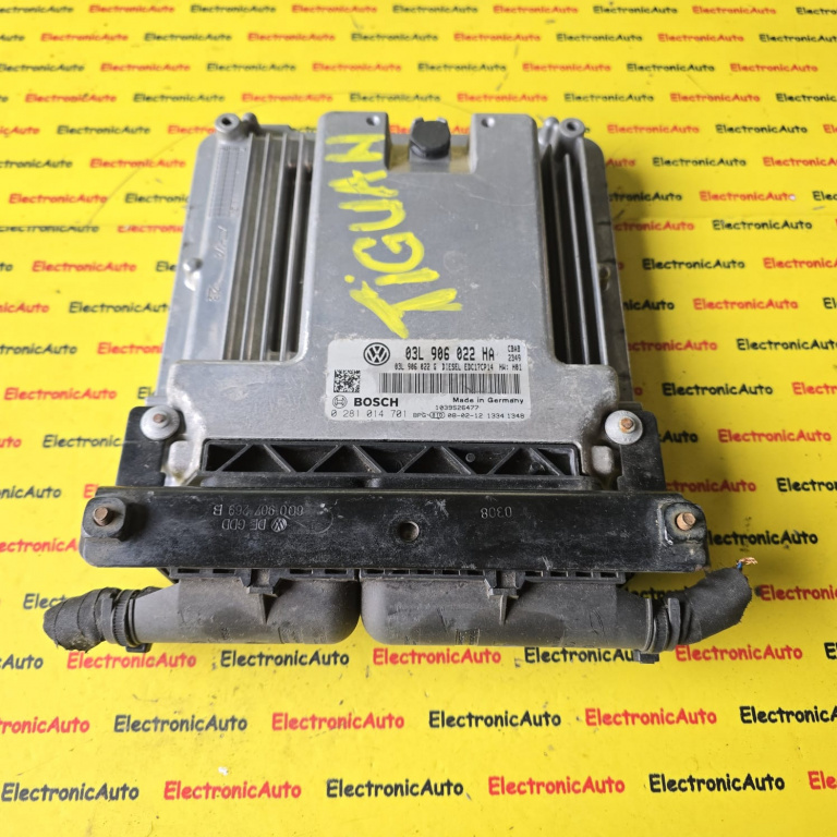 ECU Calculator motor VW TIGUAN, 03L906022HA, 0281014701, 03L906022G,