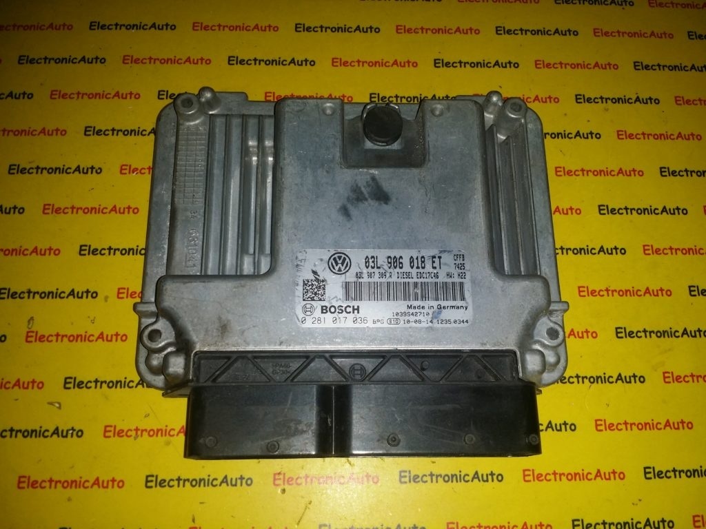 ECU Calculator motor Vw Tiguan 2.0TDI 0281017036, 03L906018ET