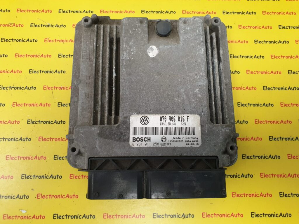ECU Calculator motor VW Touareg, 0281011258, 070906016F, EDC16U1