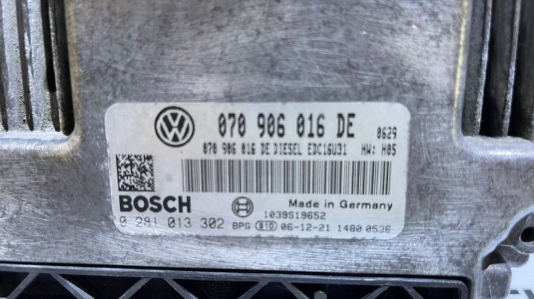 ECU Calculator Motor VW Touareg 2.5 TDI BPE 2006 - 2010 Cod 070906016DE 0281013302