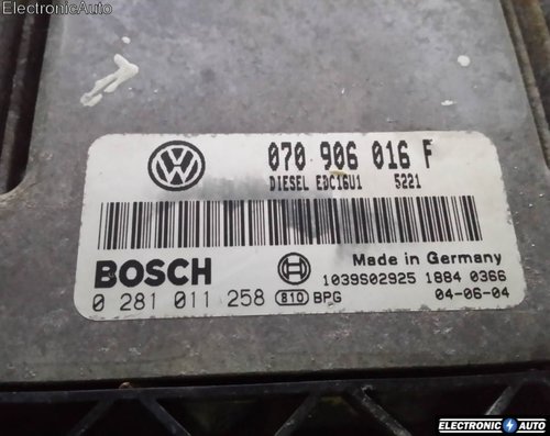 ECU Calculator motor VW Touareg 2.5 tdi 0281011258, 070906016F,