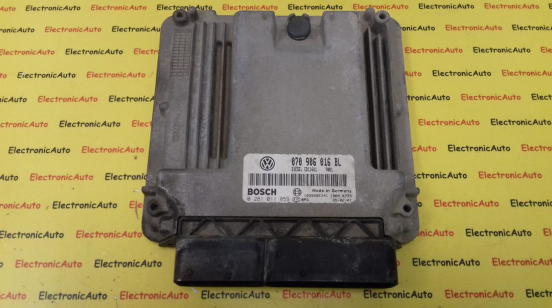 ECU Calculator Motor Vw Touareg 2.5 tdi, 0281011859, 070906016BL