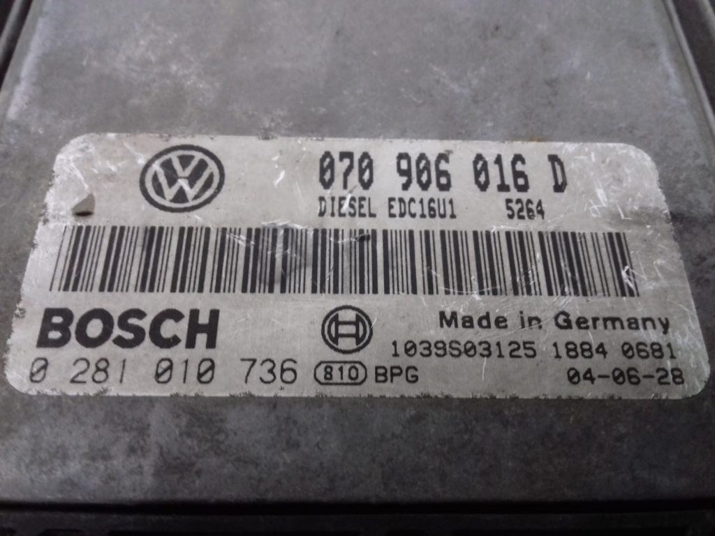 ECU Calculator Motor Vw Touareg 5.0 TDI, 0281010736, 070906016D