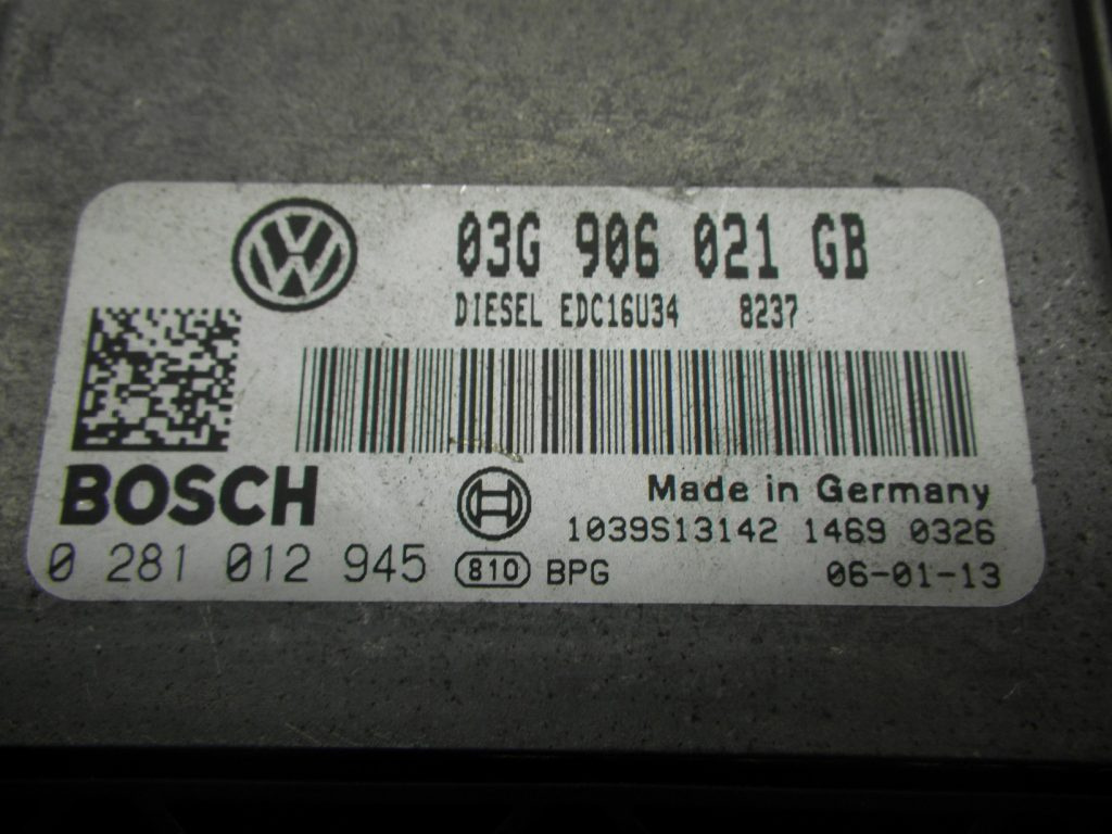 ECU Calculator motor VW TOURAN, 03G906021GB, 0281012945,