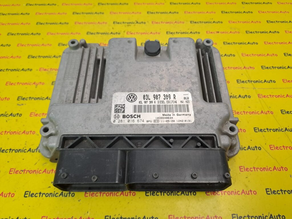 ECU Calculator motor VW TOURAN, 03L907309R, 0281016674,