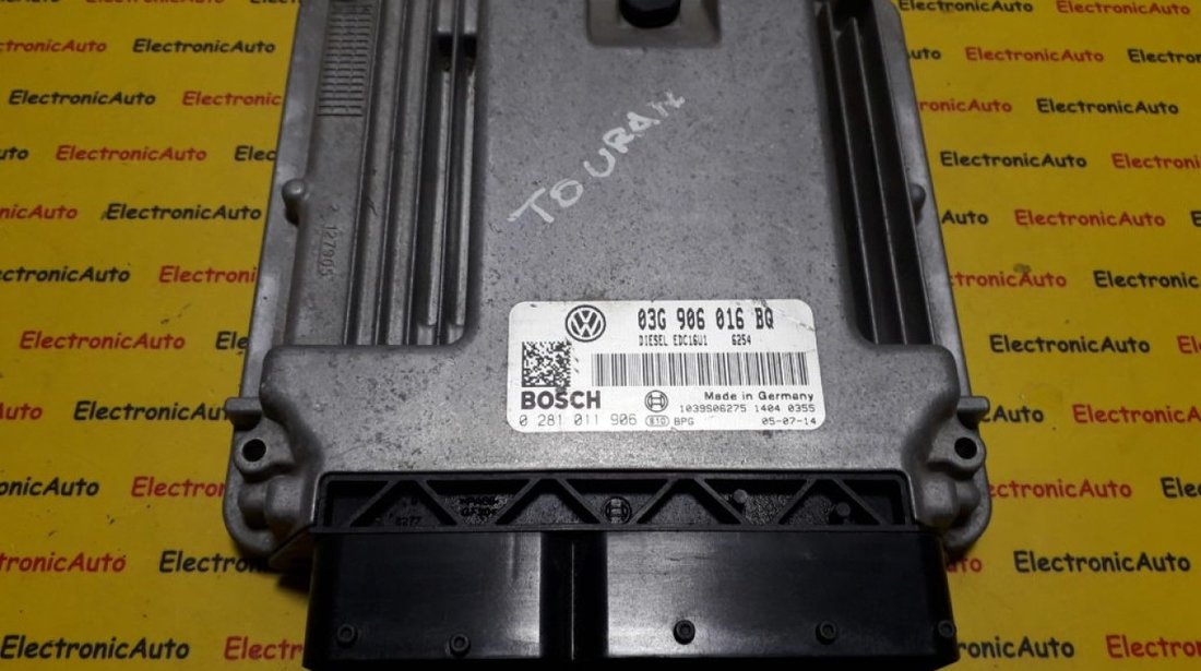 ECU Calculator motor VW Touran 2.0TDI 0281011906, 03G906016BQ