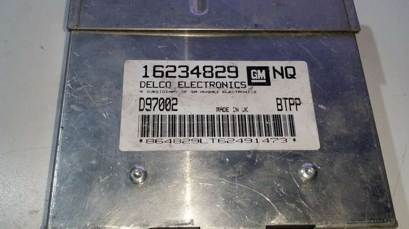 ECU Calculator Opel Astra F 1.4 16234829 NQ BTPP