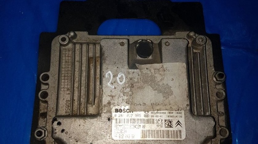 Ecu cod 9661204380 0281012985 peugeot 207 1.6 hdi