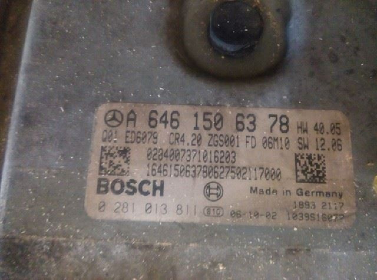 Ecu mercedes sprinter 311 cdi cod a6461506378 0281013811