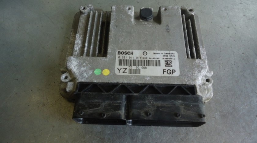 Ecu opel vectra c facelift 1.9 cdti z19dt 120 cai cod 55193968 0281011914