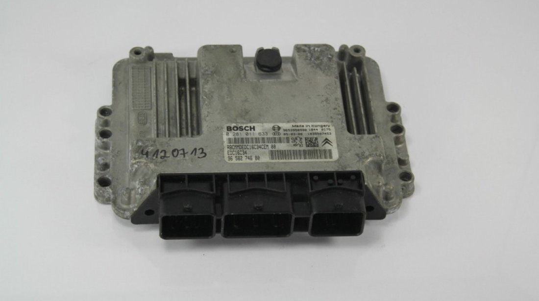 Ecu peugeot 407 1.6 hdi 110 cai cod 9658274680 0281011633 edc16c34