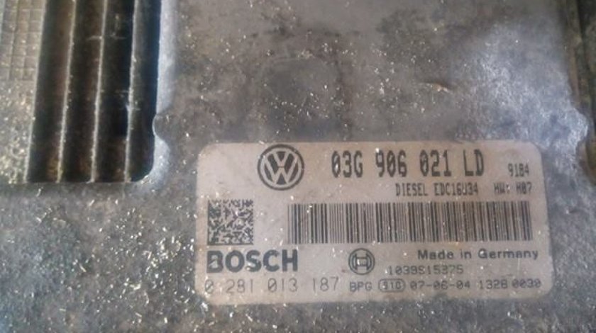 Ecu skoda octavia II 2.0 tdi bkd cod 03g906021ld 0281013187 edc16u34