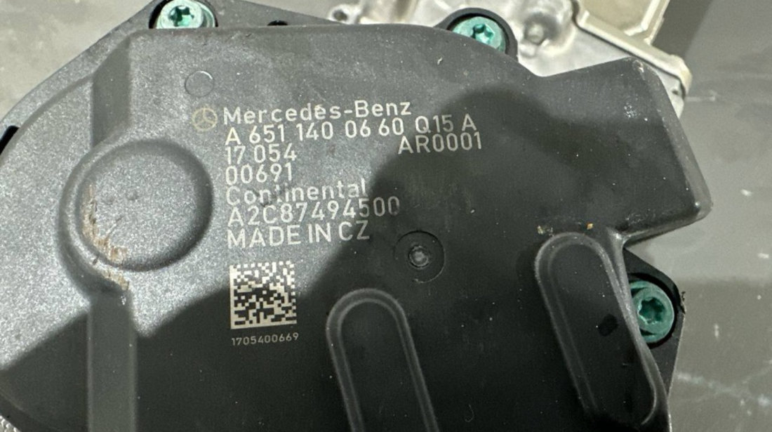 EGR cu Racitor gaze A6511400660 MERCEDES-BENZ CLS Coupe (C218) 2.1 CDI BlueTEC 4-matic 204 cai