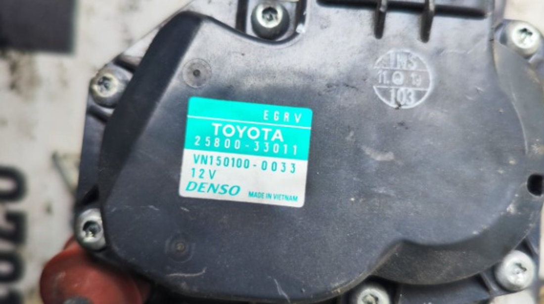 EGR Toyota Auris 1.4 d4d 1ND an 2014 cod 25800-33011