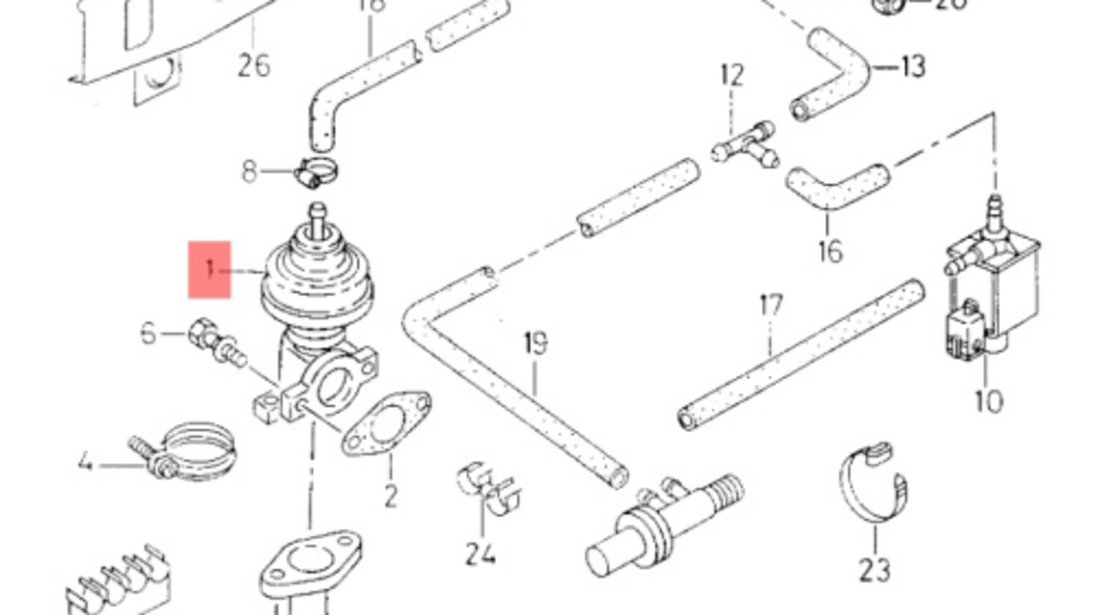 EGR Volkswagen Golf 4 AQM 1.9 S.D.I 2002