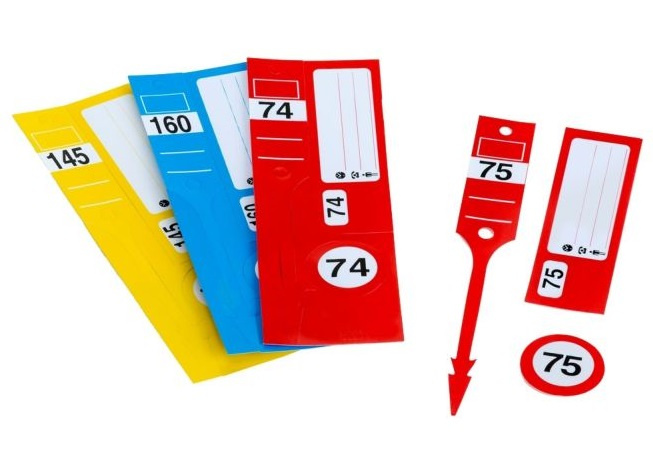 Eichner Set 300 Buc Breloc Cheie Eticheta Albastru E-9219-00952