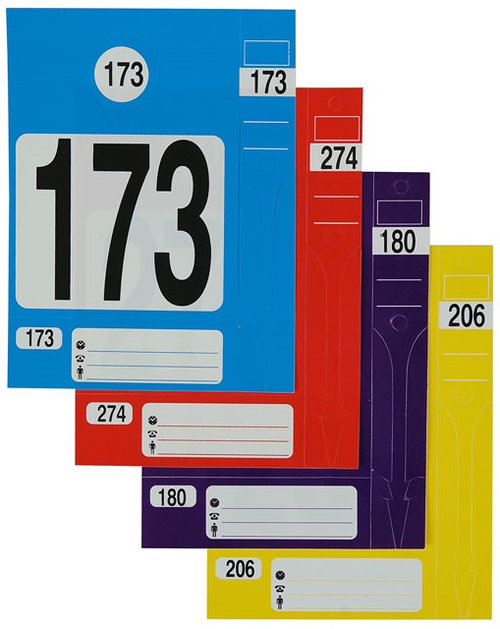 Eichner Set 300 Buc Etichete Numerotare Masini + Breloc Cheie Eticheta Galben E-9219-00676-03