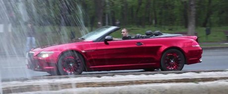 El Diablo: un BMW cu o culoare unica in Romania - rosu cromat