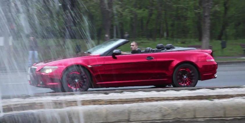 El Diablo: un BMW cu o culoare unica in Romania - rosu cromat