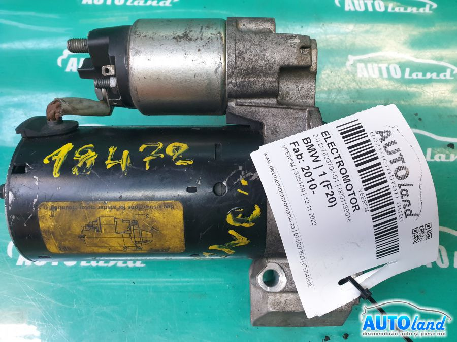 Electromotor 0001139016 2.0 D,7823700-01 BMW 1 F20 2010