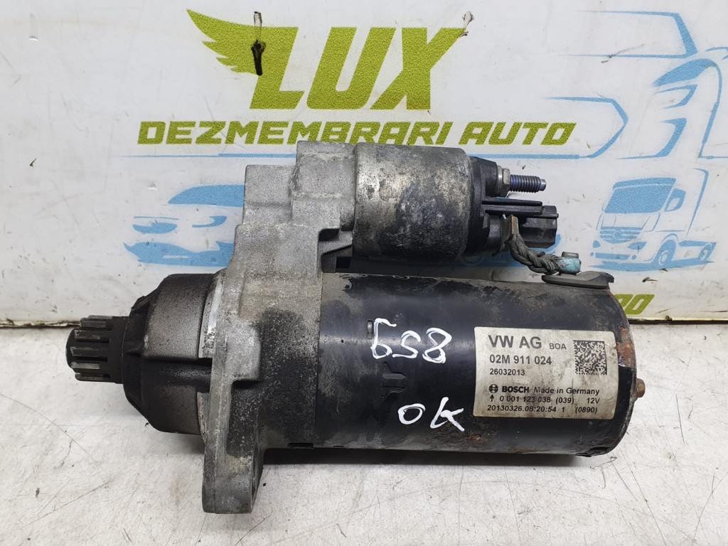 Electromotor 02m911024 1.6 tdi CAYC Audi A3 8P/8PA [2th facelift] [2008 - 2013]