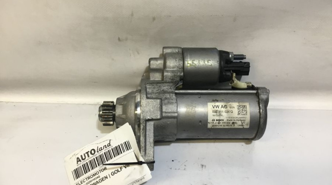 Electromotor 02z911024q 1.4 Tsi Volkswagen GOLF VII 2012