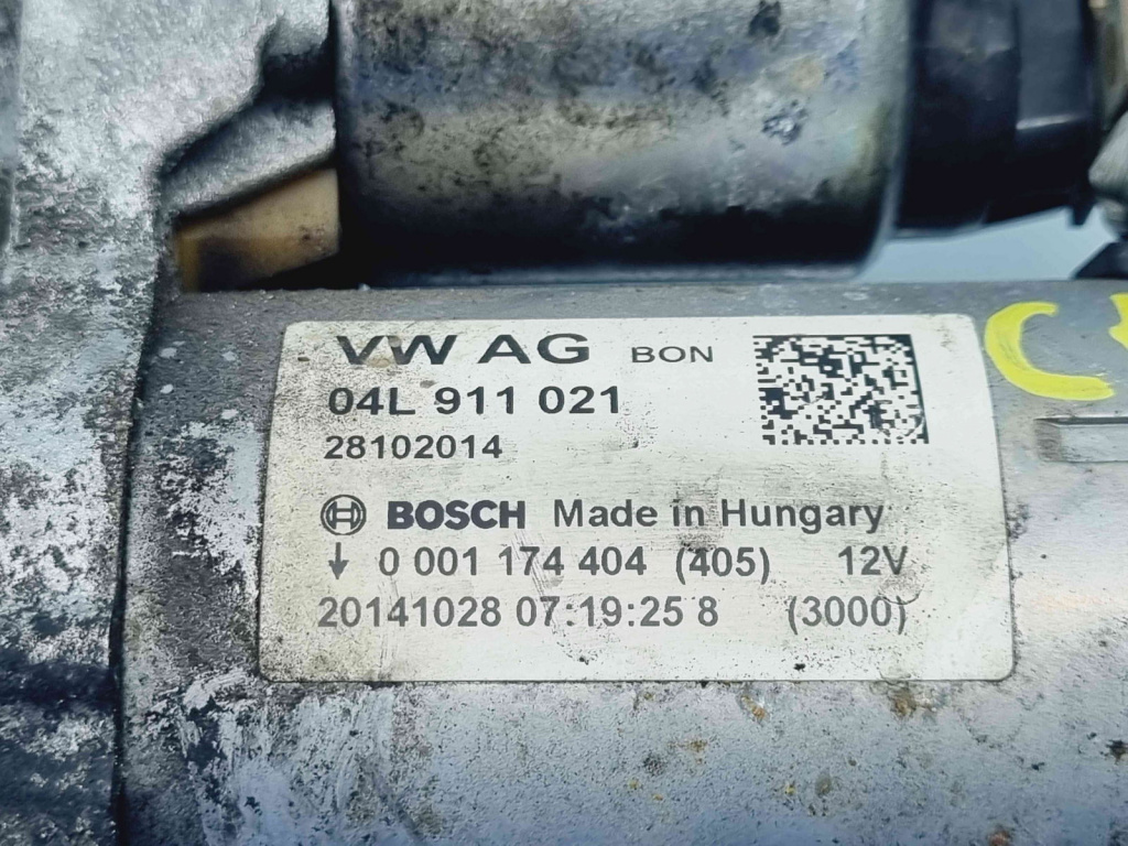 Electromotor 10 dinti Audi A4 (8K2, B8.5) Facelift [Fabr 2008-2015] 04L911021 0001174404 2.0 TDI CNHC 120KW / 163CP 2.0 TDI CNHC120KW / 163CP