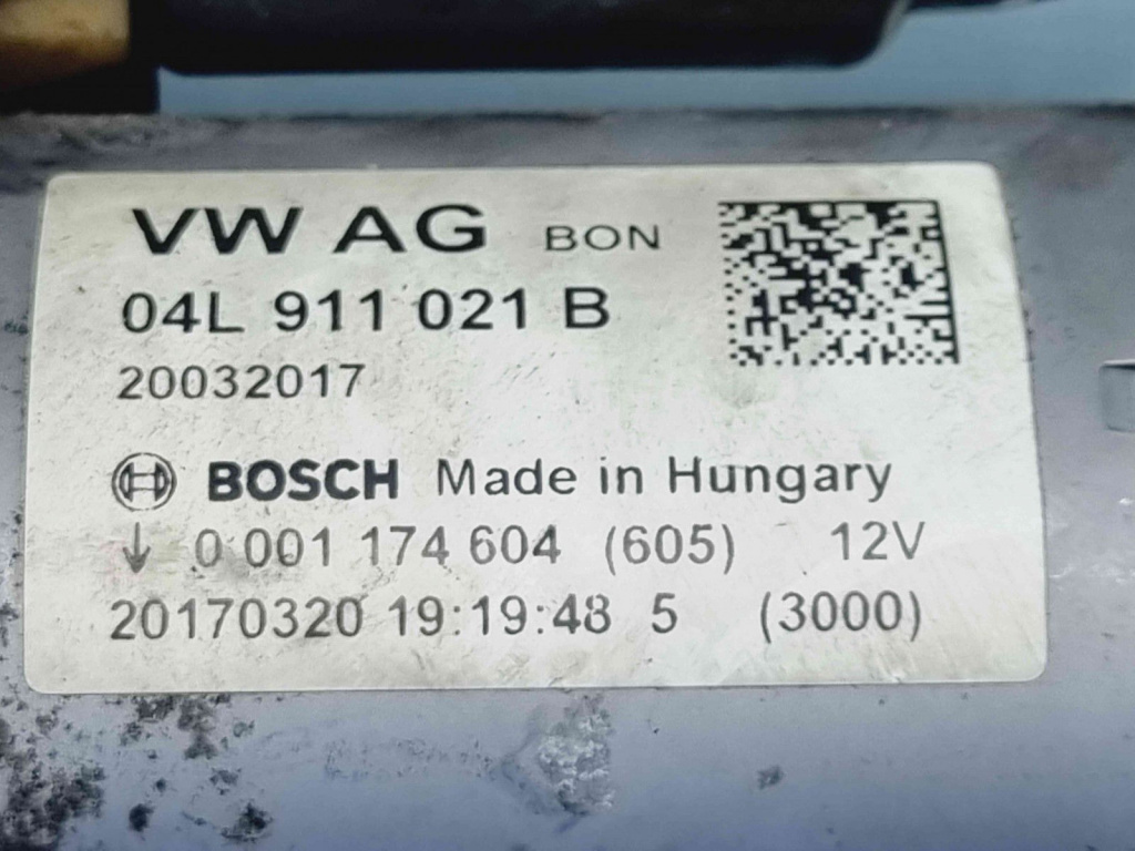 Electromotor 10 dinti Audi A4 (8W2, B9) [Fabr 2015-2023] 04L911021B 0001174604 2.0 TDI DETA 140KW / 190CP 2.0 TDI DETA140KW / 190CP