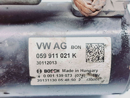 Electromotor 10 dinti Audi A7 Sportback (4GA) [Fabr 2011-2017] 059911021K 3.0 TDI CDUD 180KW / 245CP...