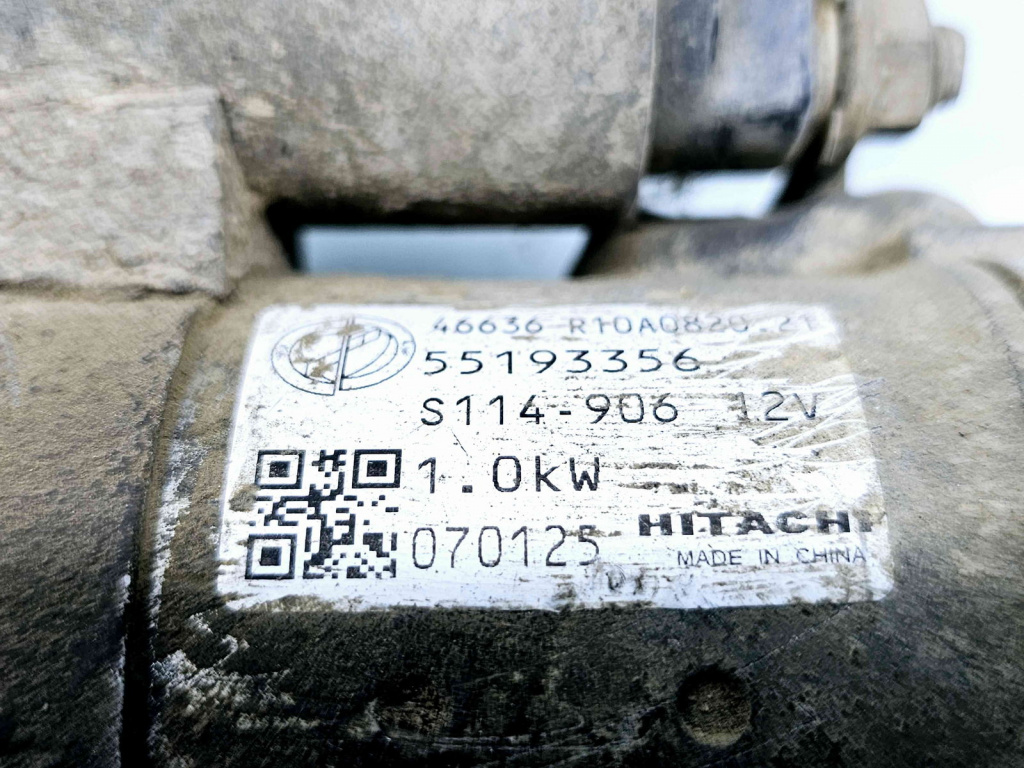 Electromotor 10 dinti Fiat Doblo (223) [Fabr 2000-2010] 55193356 1.6 Benz76KW / 103CP 1.6 Benz76KW / 103CP