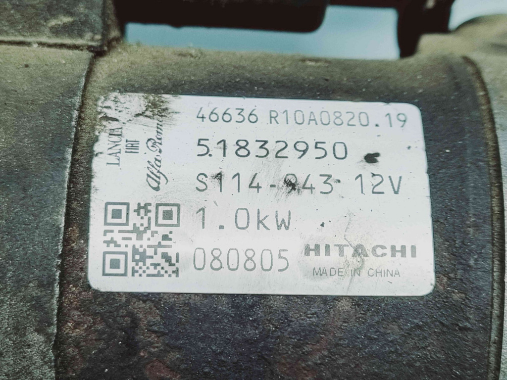 Electromotor 10 dinti Fiat Panda (169) [Fabr 2003-2012] 51832950 1.2 B 475537544KW / 60CP 1.2 B 475537544KW / 60CP