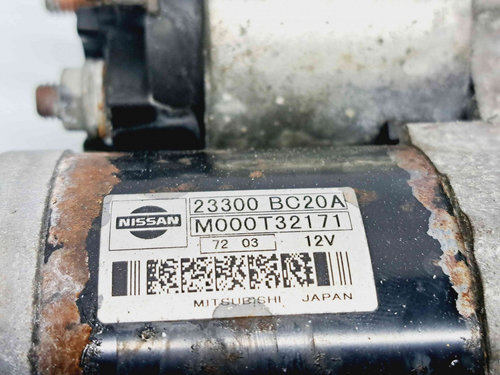 Electromotor 10 dinti Nissan Note 1 [Fabr 2006-2011] 23300-BC20A 1.6 HR16DE 1.6 HR16DE77KW / 105CP