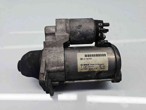 Electromotor 10 dinti Opel Mokka [Fabr 2012-2019] 25194650 1.4 B B14NET103KW / 140CP