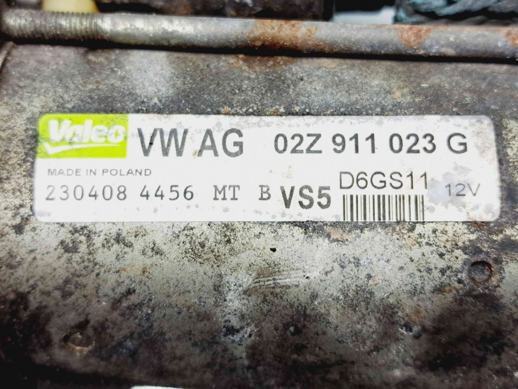 Electromotor 10 dinti Volkswagen Eos (1F7, 1F8) [Fabr 2006-2015] 02Z911023G 1.4 Benz CAXA 90KW / 122CP 1.4 Benz CAXA90KW / 122CP