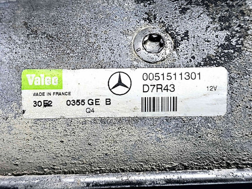 Electromotor 11 dinti Mercedes Clasa C (W203) [Fabr 2000-2007] 0051511301 2.2 CDI 61198060KW / 82CP ...