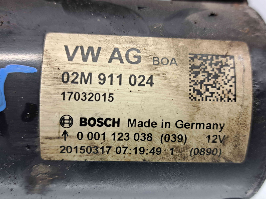 Electromotor 11 dinti Volkswagen Caddy 3 Maxi Furgon (2CH) [Fabr 2007-2015] 02M911024 2.0 TDI CFHC 103KW / 140CP 2.0 TDI CFHC103KW / 140CP