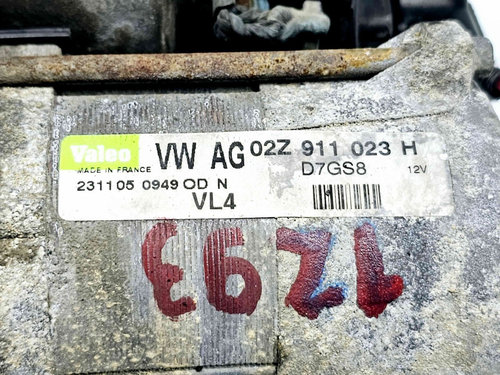 Electromotor 11 dinti Volkswagen Golf 5 (1K1) [Fabr 2004-2008] 02Z911023H 1.9 TDI BJB77KW / 105CP