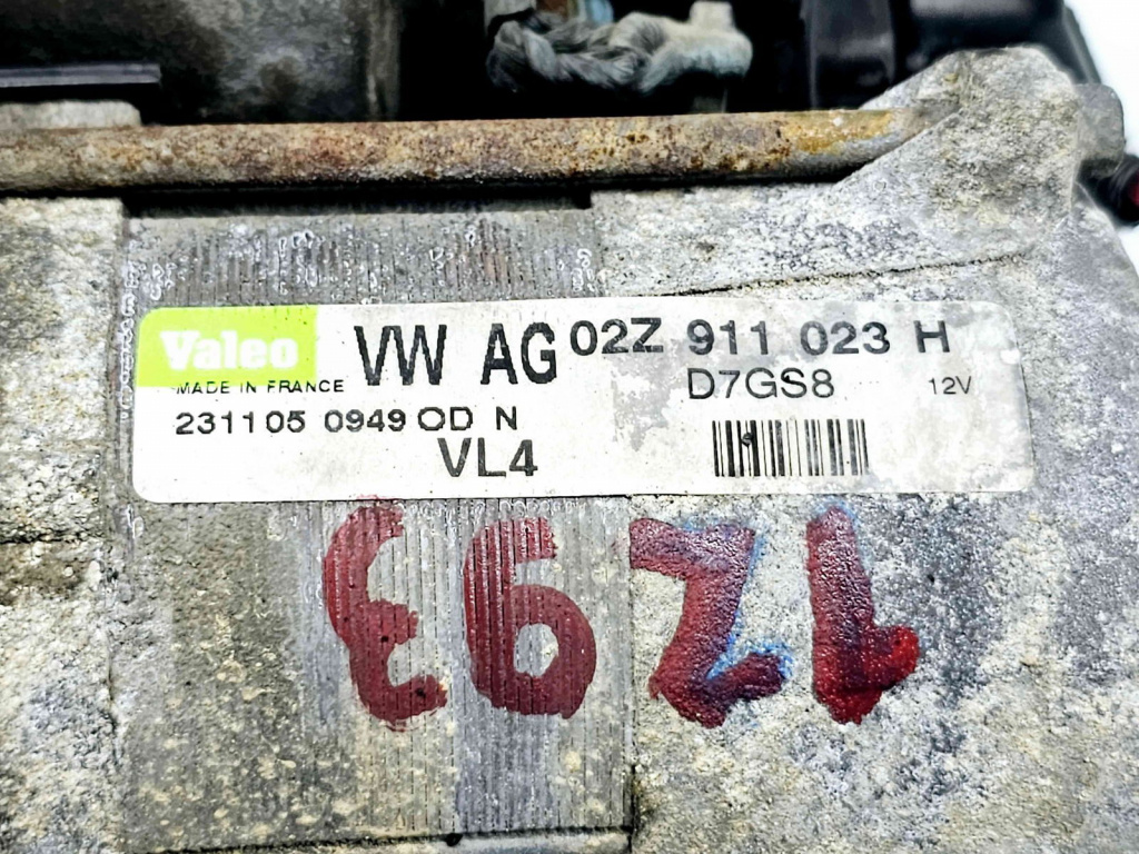 Electromotor 11 dinti Volkswagen Passat B6 (3C2) [Fabr 2005-2010] 02Z911023H 1.9 TDI BJB77KW / 105CP