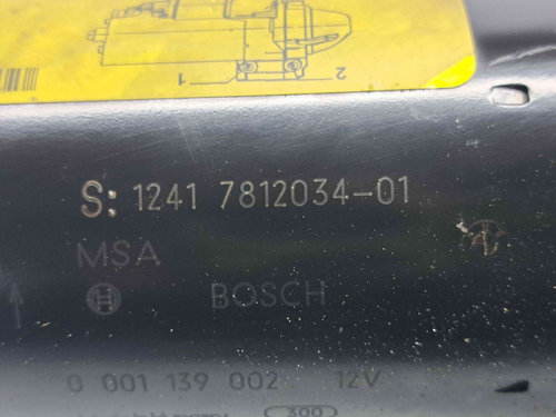 Electromotor 12 dinti Bmw 1 (E81, E87) [Fabr 2004-2010] 7812034 0001139002 2.0 N47 105KW / 140CP 2.0...