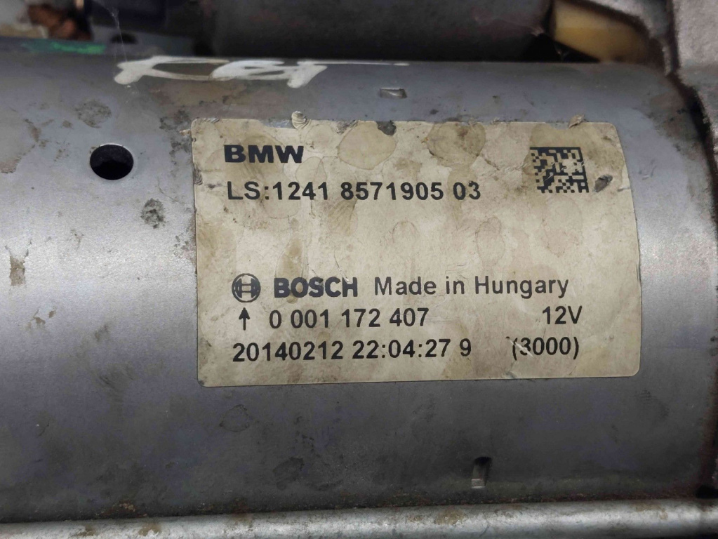Electromotor 12 dinti Bmw 3 (F30) [Fabr 2012-2017] 8571905 0001172407 2.0 D N47 2.0 D N47120 KW / 163 CP