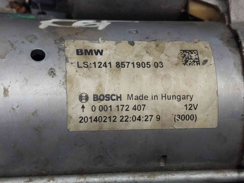 Electromotor 12 dinti Bmw 3 (F30) [Fabr 2012-2017] 8571905 0001172407 2.0 D N47 2.0 D N47120 KW / 16...