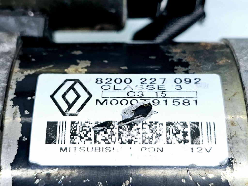 Electromotor 12 dinti Renault Megane 2 [Fabr 2002-2008] 8200227092 1.5 CDI K9K72260KW / 82CP