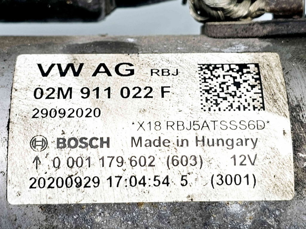 Electromotor 13 dinti Skoda Fabia 3 Combi (NJ5) [Fabr 2014-2022] 02M911022F 0001179602 1.3 Benz DKLD70KW / 95CP 1.3 Benz DKLD70KW / 95CP