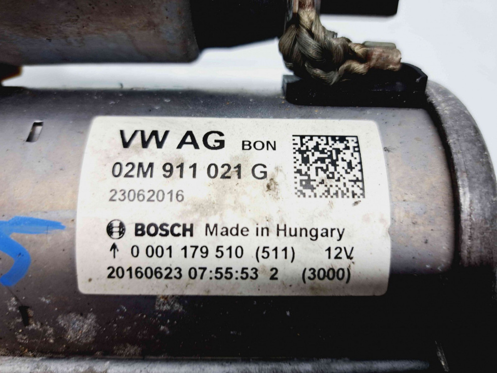 Electromotor 13 dinti Skoda Fabia 3 (NJ3) [Fabr 2014-2022] 02M911021G 1.0 Benz CHYA 44KW / 60CP 1.0 Benz CHYA44KW / 60CP