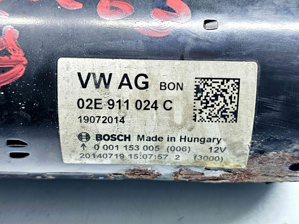 Electromotor 13 dinti Volkswagen Passat CC (358) Facelift [Fabr 2012-2016] 02E911024C 2.0 TDI CFGC130KW / 177CP