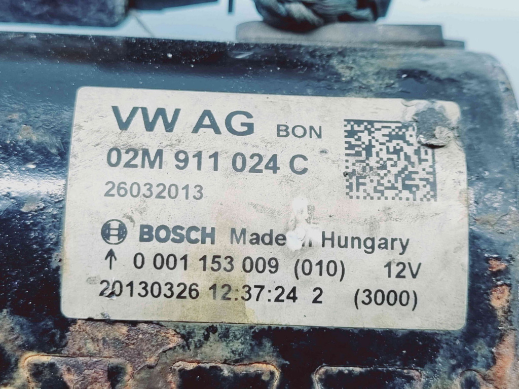 Electromotor 13 dinti Volkswagen Passat CC (358) [Fabr 2012-2016] 02M911024C 0001153009 2.0 TDI CFGC130KW / 177CP 2.0 TDI CFGC130KW / 177CP
