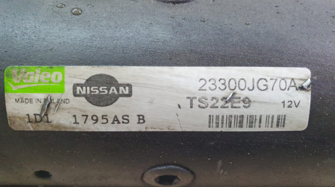 Electromotor 2.0 dci m9r 23300jg70a ts22e9 Nissan Primastar [facelift] [2006 - 2014]