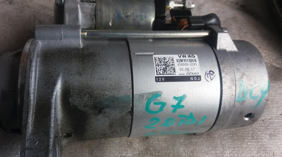 Electromotor 2.0 tdi vw golf 7 tiguan jetta 4 dcya crva crbb cuv 02m911024b