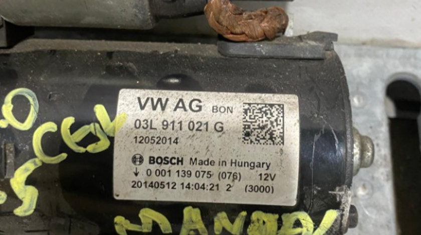 Electromotor 2.0tdi CGLC Cod: 03L911021G , Audi Q5 8R Audi A4 B8 , Audi A5 8T