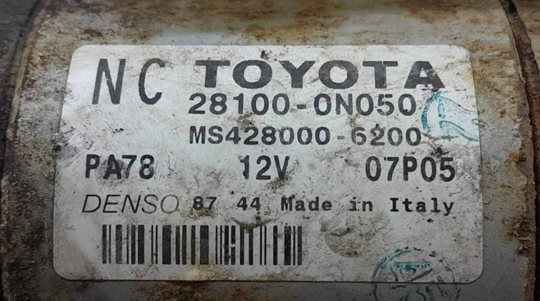 Electromotor 28100-0n050 1.4 D NLP121 Toyota Verso [2009 - 2013]